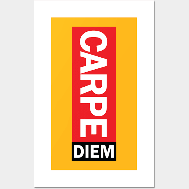 Carpe Diem Seize The Day Wall Art by ChilledTaho Visuals